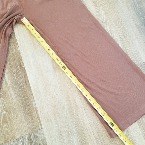 Vuori Mudra Jumpsuit Women's Ribbed Drawstring Pockets Athleisure Hazelnut - Picture 9 of 13